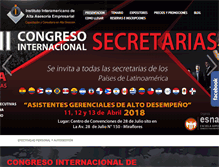 Tablet Screenshot of congresosecretarias.com